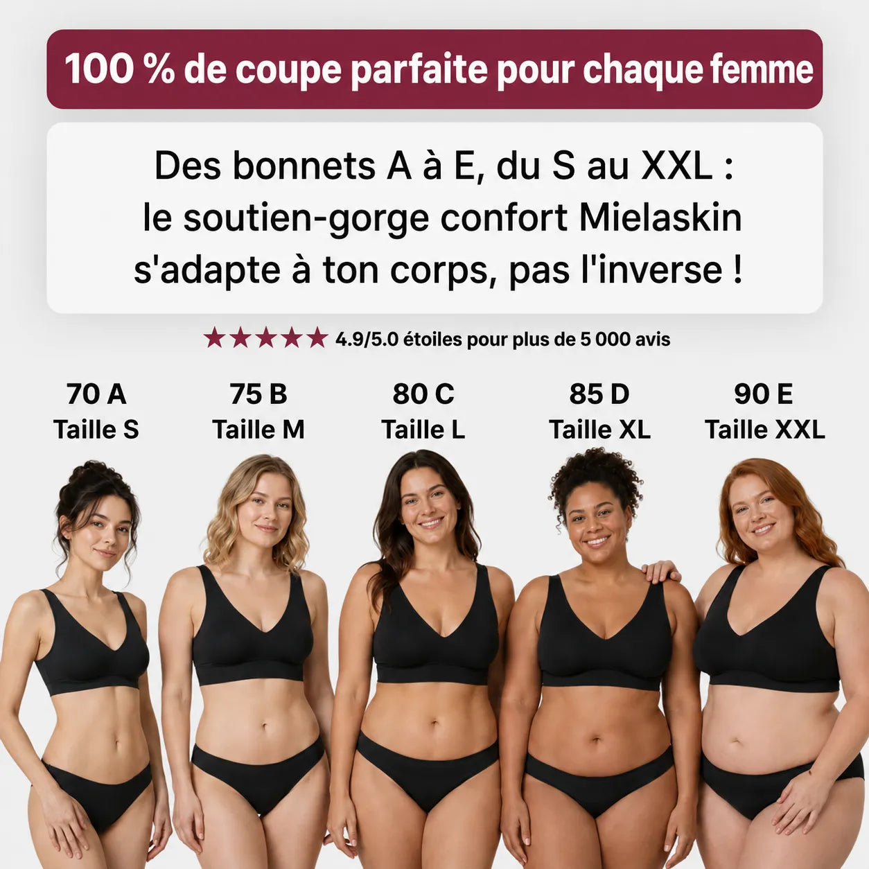 Brassière Confort Sans Coutures et Sans Armatures - Mielaskin
